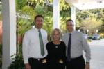 Superintendent Eakins (right), Ms. Dosal and Mr. Campbell